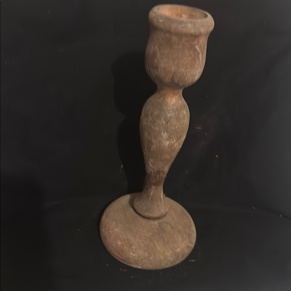 Vintage wood  Candlestick Holder - Picture 4 of 5